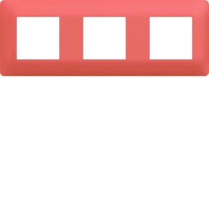 Plaque 3 postes essensya Coral - HAGER WE553 