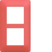 Plaque 2 postes essensya E57 Coral - HAGER WE556 