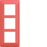 Plaque 3 postes essensya E57 Coral - HAGER WE557 