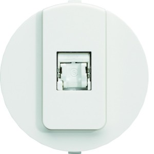 ateha prise RJ45 catégorie 6 UTP pour Grade 1 associable - HAGER WJA220B 
