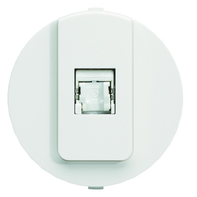 ateha prise RJ45 catégorie 6 FTP pour Grade 2 associable - HAGER WJA223B 