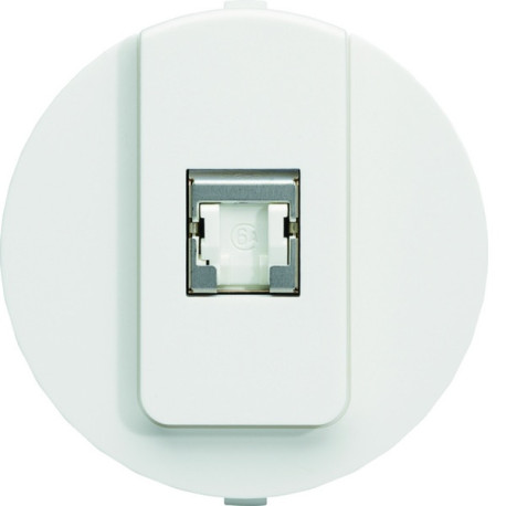 ateha prise RJ45 catégorie 6a pour Grade 3 TV associable - HAGER WJA228B 