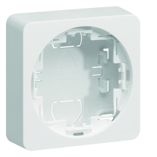 ateha Boîte simple vide associable - HAGER WJA681B 