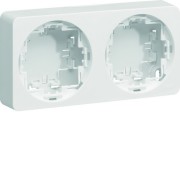 ateha Boîte double horizontale ou verticale  vide  associable - HAGER WJA682B 