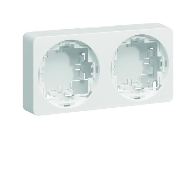 ateha Boîte double horizontale ou verticale  vide  associable - HAGER WJA682B 