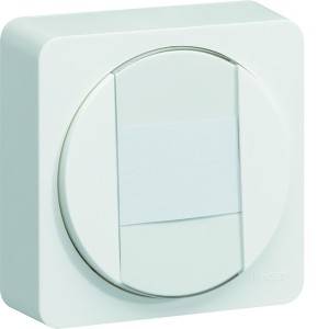 ateha Interrupteur ou poussoir à fermeture porte-étiquette complet - HAGER WJC025B 