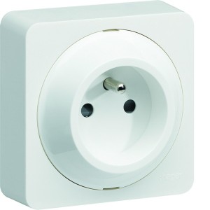 ateha prise de courant 2P+T complet - HAGER WJC100B 