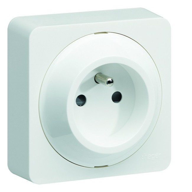 ateha prise de courant 2P+T complet - HAGER WJC100B 