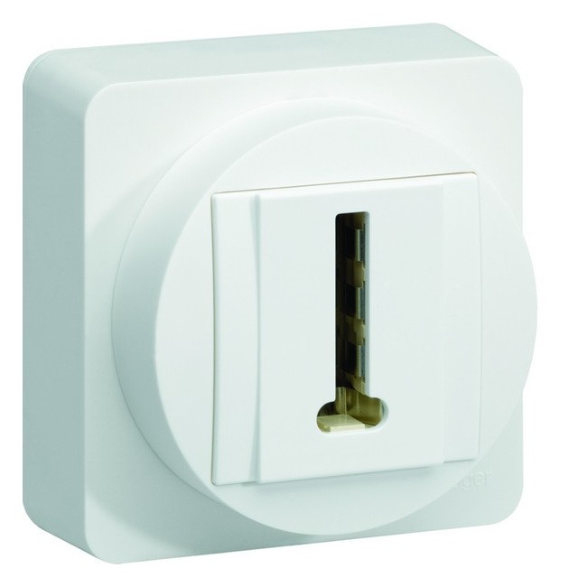 ateha Prise Téléphone  complet - HAGER WJC200B 