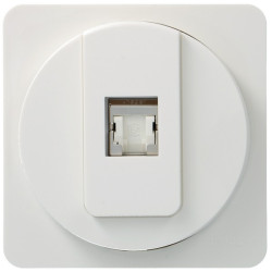 ateha prise RJ45 cat6 STP pour Grade 2 TV complet - HAGER WJC230B 