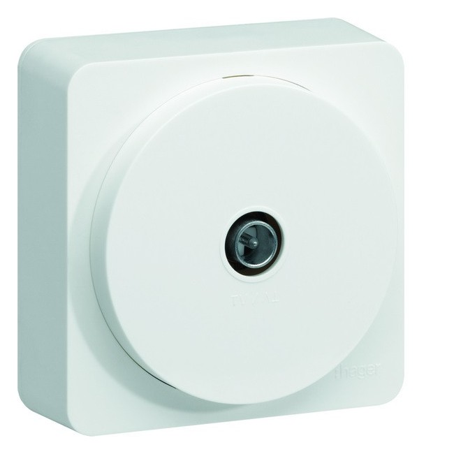 ateha prise TV complet - HAGER WJC250B 