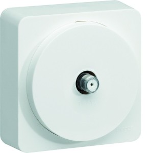 ateha Prise TV type F  complet - HAGER WJC259B 