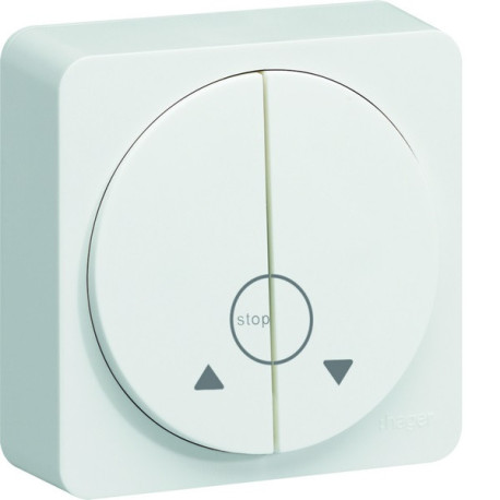 ateha bouton poussoir volet-roulant complet - HAGER WJC301B 