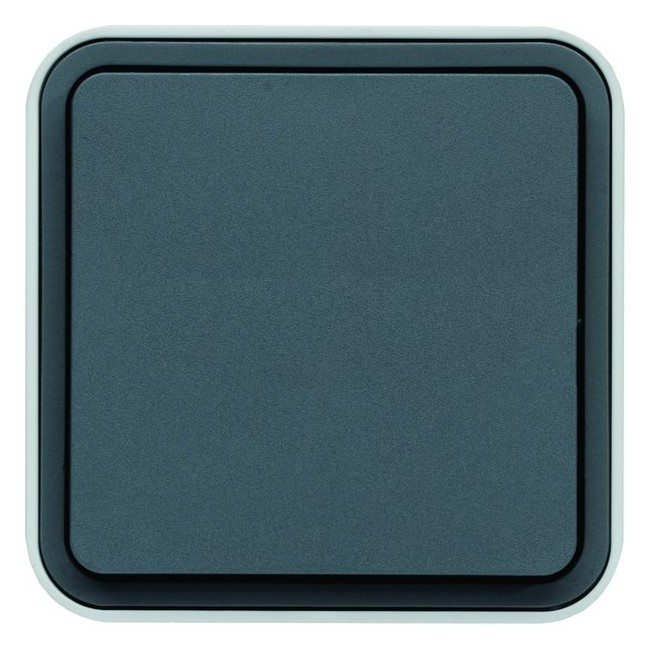 cubyko leaf interrupteur va-et-vient saillie gris IP55 - HAGER WNC001EC 