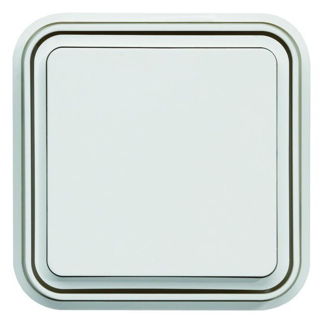 cubyko interrupteur va-et-vient encastré à griffes blanc IP55 - HAGER WNE001BG 