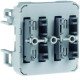 Cubyko double pouss pour TRM - APPAREILLAGE MURAL HAGER WNT352