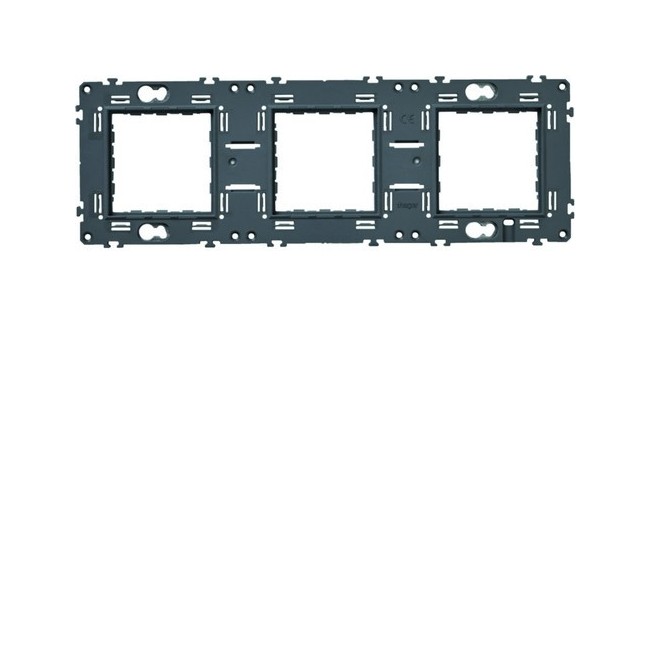 Support gallery triple horizontal et vertical entraxe 71 - HAGER WXA465 