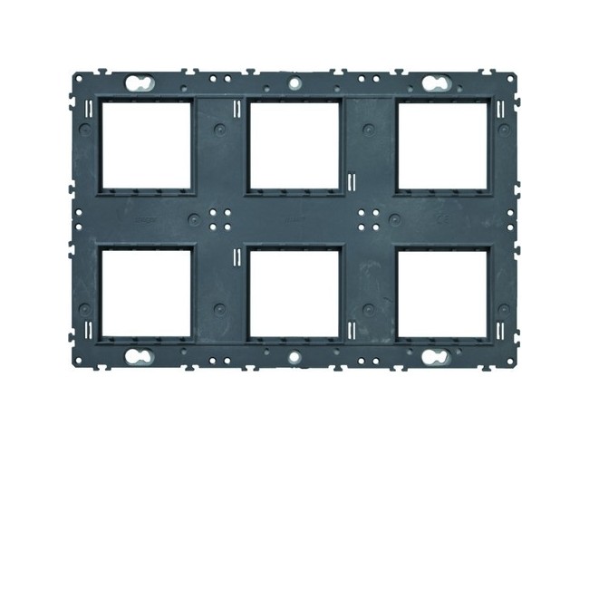 Support gallery 2x3x2 modules entraxe 71 pour mécanismes gallery - HAGER WXA467 