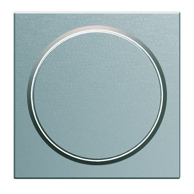 Enjoliveur variateur poussoir gallery titane - HAGER WXD063T 