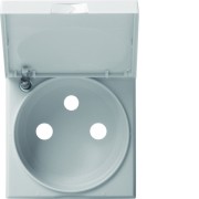 Enjo PC 2P+T couvercle dune - APPAREILLAGE MURAL GALLERY HAGER WXD101D 