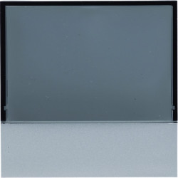 Enjoliveur thermostat KNX WKT510 et WKT511 gallery titane - HAGER WXD510T 