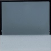 Enjoliveur thermostat KNX WKT510 et WKT511 gallery  titane - HAGER WXD510T 