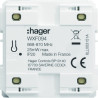 Emetteur radio mural, gallery, quicklink, plat, pile plate, 4 postes - HAGER WXF094