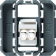 Prise optique traversante LC 2 - APPAREILLAGE MURAL GALLERY HAGER WXF646
