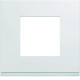 Plaque gallery plastique injecté 1 poste pure carton de 50 - HAGER WXP000250