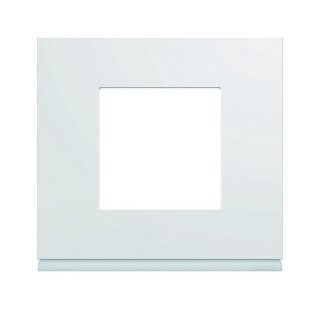 Plaque gallery plastique injecté 1 poste pure carton de 50 - HAGER WXP000250 