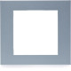 Plaque gallery plastique pour thermostat KNX WKT510 et WKT511 gallery titane - HAGER WXP0109