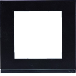 Plaque gallery plastique pour thermostat KNX WKT510 et WKT511 gallery noir - HAGER WXP0209 