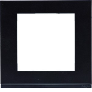 Plaque gallery plastique pour thermostat KNX WKT510 et WKT511 gallery  noir - HAGER WXP0209 