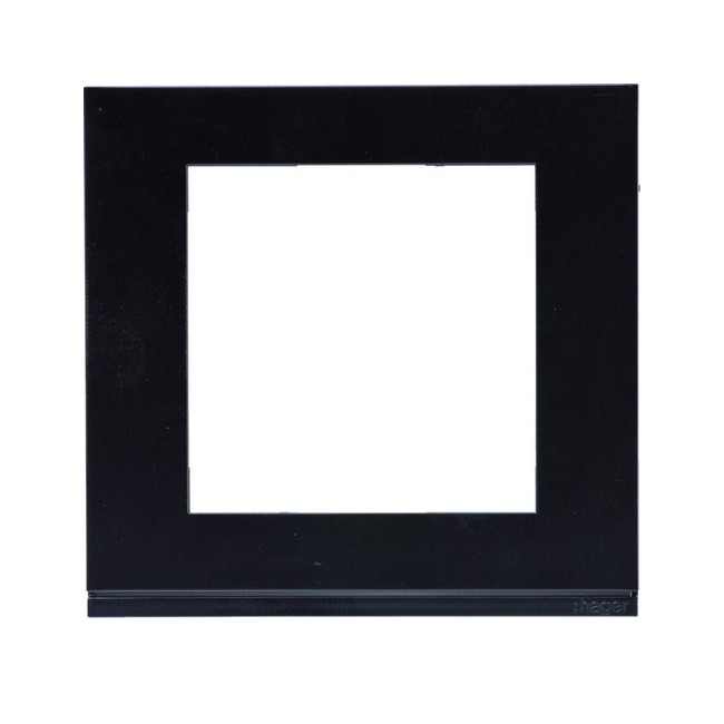 Plaque gallery plastique pour thermostat KNX WKT510 et WKT511 gallery  noir - HAGER WXP0209 