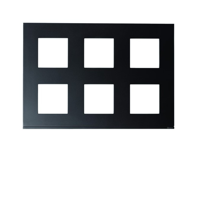 Plaque gallery plastique peint 2x3x2 modules night - HAGER WXP0286 