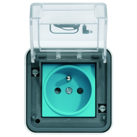 Witty IP55 3KW 2P+T M2+ sail. - COFFRET DISTRIBUTION BORNES CHARGE VE HAGER XEV080 