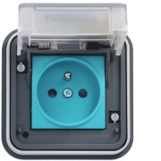 Witty IP55 3KW 2P+T M2+ encas. - COFFRET DISTRIBUTION BORNES CHARGE VE HAGER XEV081 