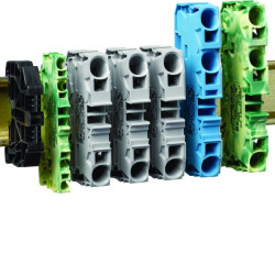 Witty pièce détachée - bornier alimentation 3P+N+PE pour borne witty XEV1Kxx - HAGER XEVS410 
