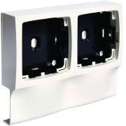 Support double appareillage saillie Legrand pour ATA12/16x30, Pure - HAGER ATA123499016 