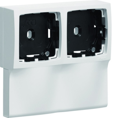 Support double appareillage saillie Legrand pour ATA12/20x50, Pure - HAGER ATA125499016 
