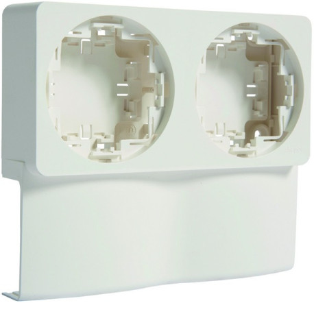 Support double appareillage saillie ateha pour ATA20x50 Pure - HAGER ATA205929016 