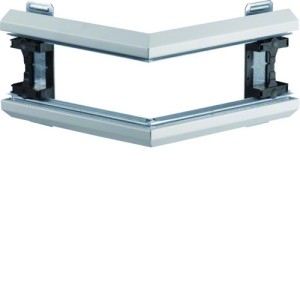 Angle extérieur pour BKIS épais 12,5mm simple hauteur acier RAL9016 Pure - HAGER BKIS121303E9016 