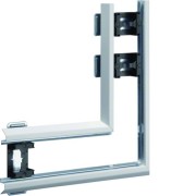 Angle Plat pour BKIS épais 12,5mm simple hauteur acier RAL 9016 Pure - HAGER BKIS121305E9016 