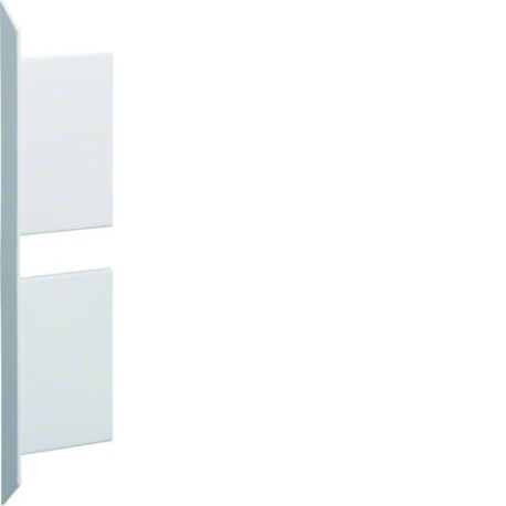 Embout pour BKIS épais 12,5mm double hauteur acier RAL 9016 Pure - HAGER BKIS121306D9016 