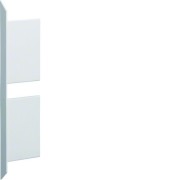 Embout pour BKIS épais 12,5mm double hauteur acier RAL 9016 Pure - HAGER BKIS121306D9016 