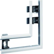 Angle plat pour BKIS épais 25mm simple hauteur acier RAL 9016 Pure - HAGER BKIS251305E9016 