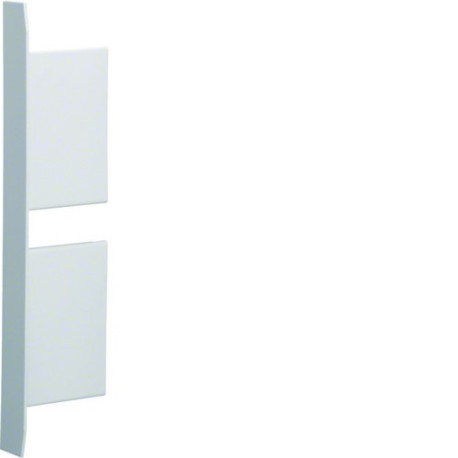 Embout pour BKIS épais 25mm 2 compartiments acier RAL 9016Pure - HAGER BKIS251306D9016 