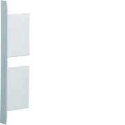 Embout pour BKIS épais 25mm 2 compartiments acier RAL 9016Pure - HAGER BKIS251306D9016 