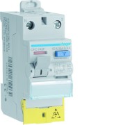 Interrupteur différentiel 1P+N 40A 300mA type AC à bornes décalées  50/60HZ - HAGER CFC743F 