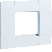 Support d'appareillage 45x45 simple Pure pour goulottes alu - HAGER GT4519016 